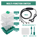 5pcs LED Grow Light with Seedling Tray Full Spectrum Plant Lamp