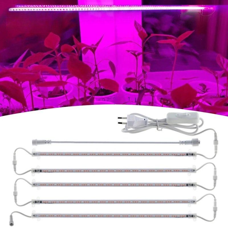 Grow Light Tubes LED 220V 7W Plant Bar Lights Full Spectrum Phytolamp for Indoor Plants Aquarium Greenhouse Tent Growing Lamps