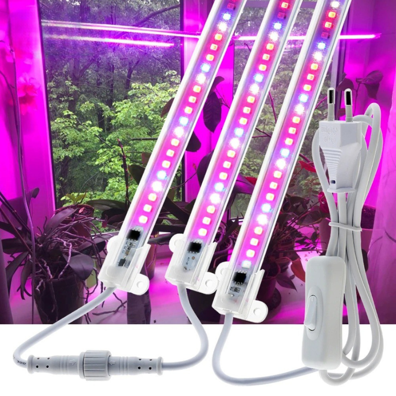 Full Spectrum LED Grow Light 110V 220V 12W Phytolamp LED Bar Light