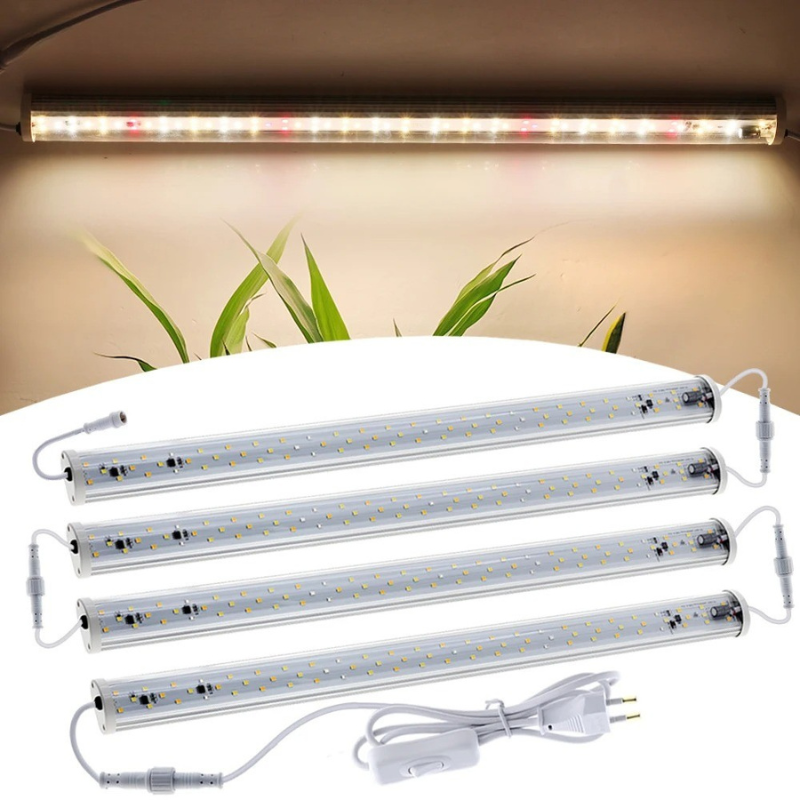 1-6pcs Full Spectrum LED Grow Light Tube 220V IP65 Waterproof Plant Bar Lamp Phytolamp